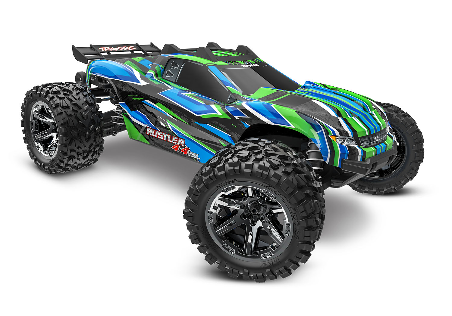 Traxxas Rustler 4X4 VXL HD TQi TSM 1/10 Scale High-Performance Brushless Stadium Truck Green
