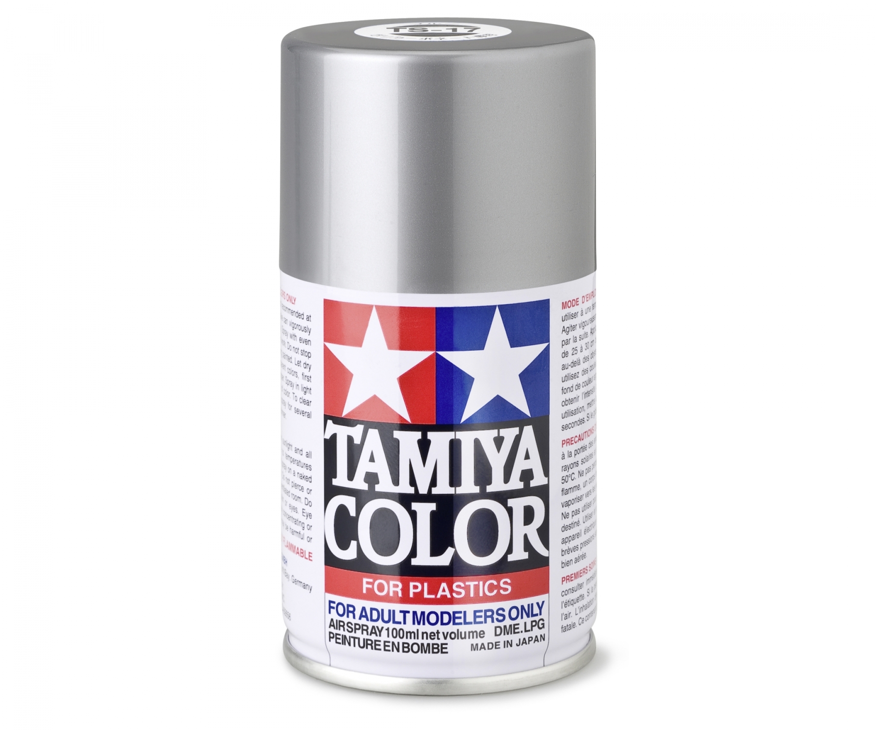 TS17 Spray Gloss Aluminum brillant 100ml Tamiya