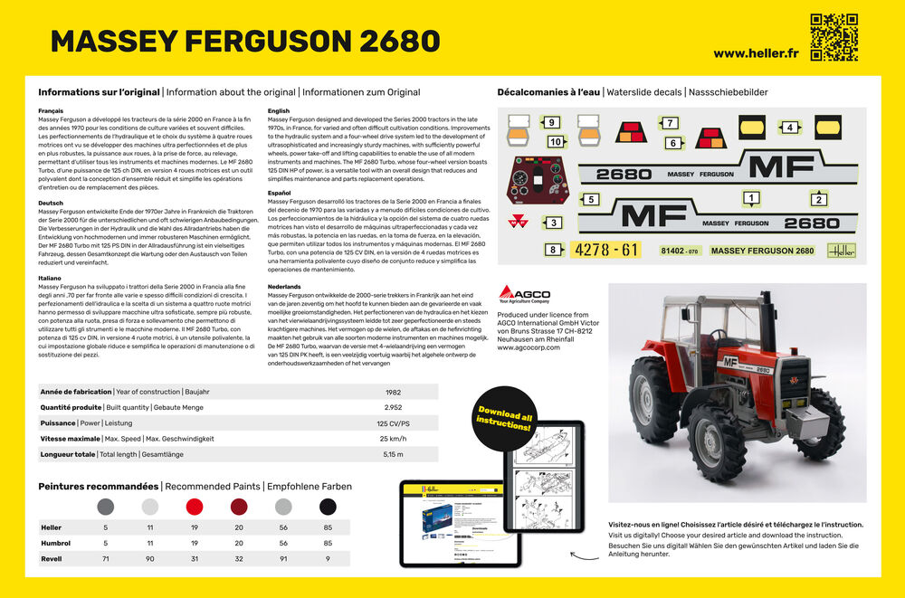 Heller Massey Ferguson 2680 1/24