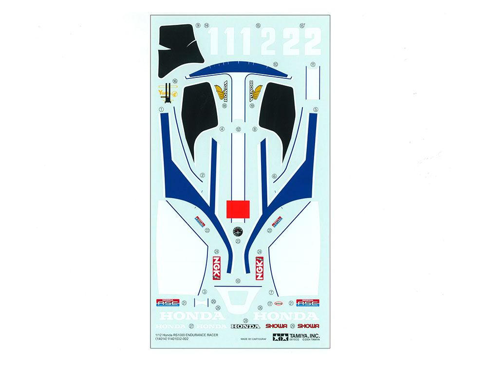 Tamiya Honda RS1000 Endurance Racer 1/12