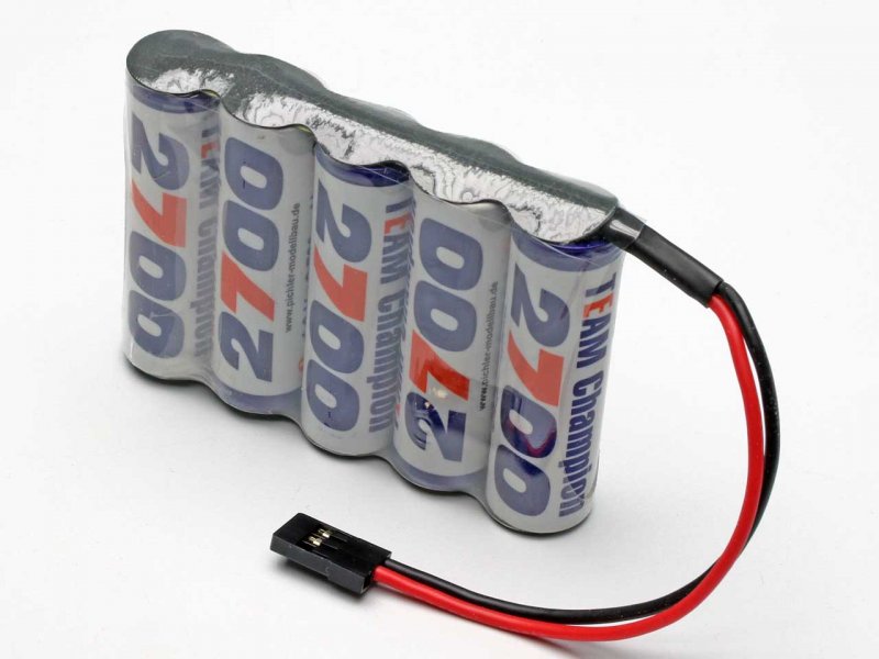 Pichler 6.0 Volt 2700mAh NiMH AA Ontvangeraccu Team Champion met Uni stekker