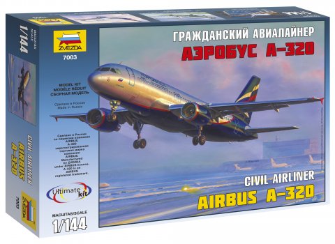 Zvezda Civil airliner Airbus A-320 1/144