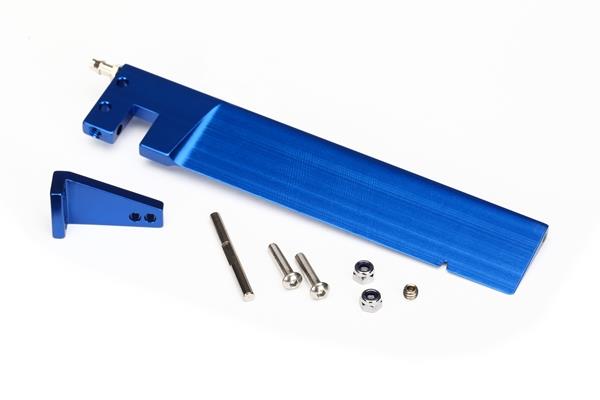 Traxxas Rudder (127.5 mm)/ rudder arm/ hinge pin/ 3x15mm BCS (stainless) (2)/ NL 3.0 (2)/ 4x3mm BCS (stainless, with threadlock) (1)