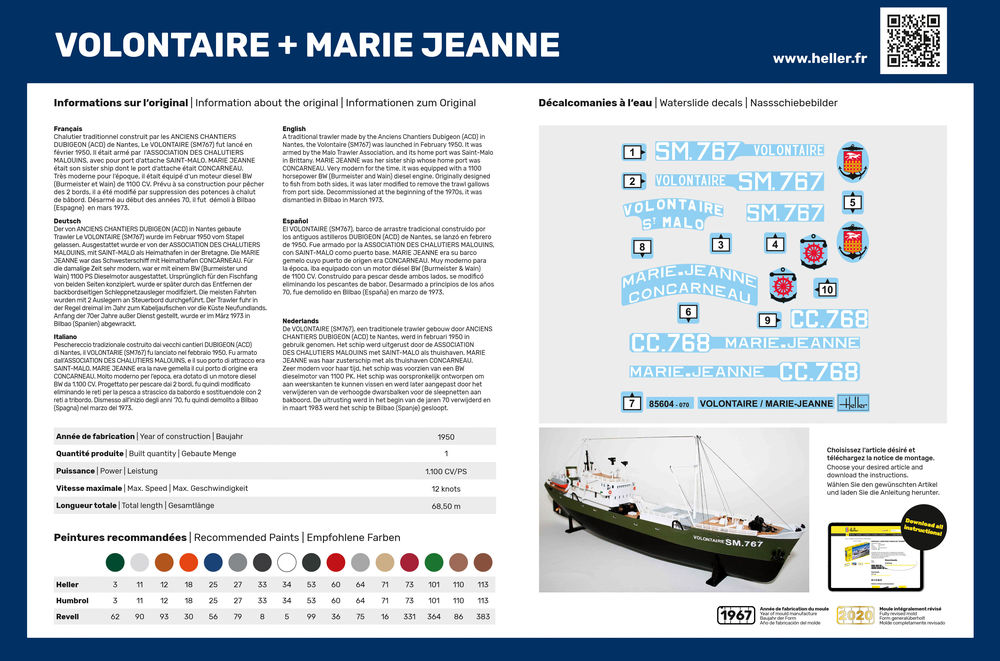 Heller Volontaire Marie + Marie Jeanne Twinset 1/200