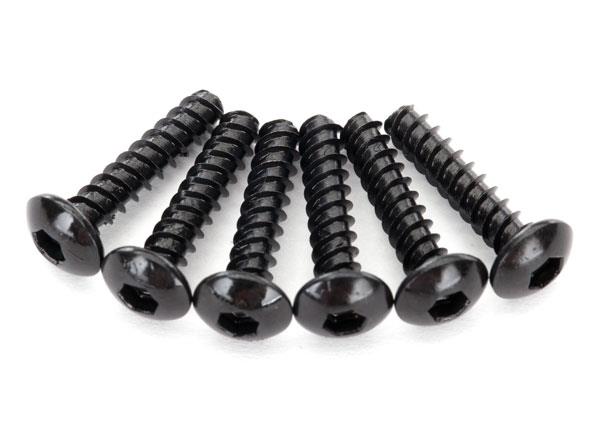Traxxas Screws 2.6x12mm button-head self-tapping (hex drive) (6)