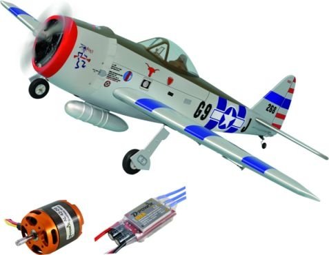 Phoenix P-47 Thunderbolt incl. BL Motor en Regelaar en retracts - 164 cm