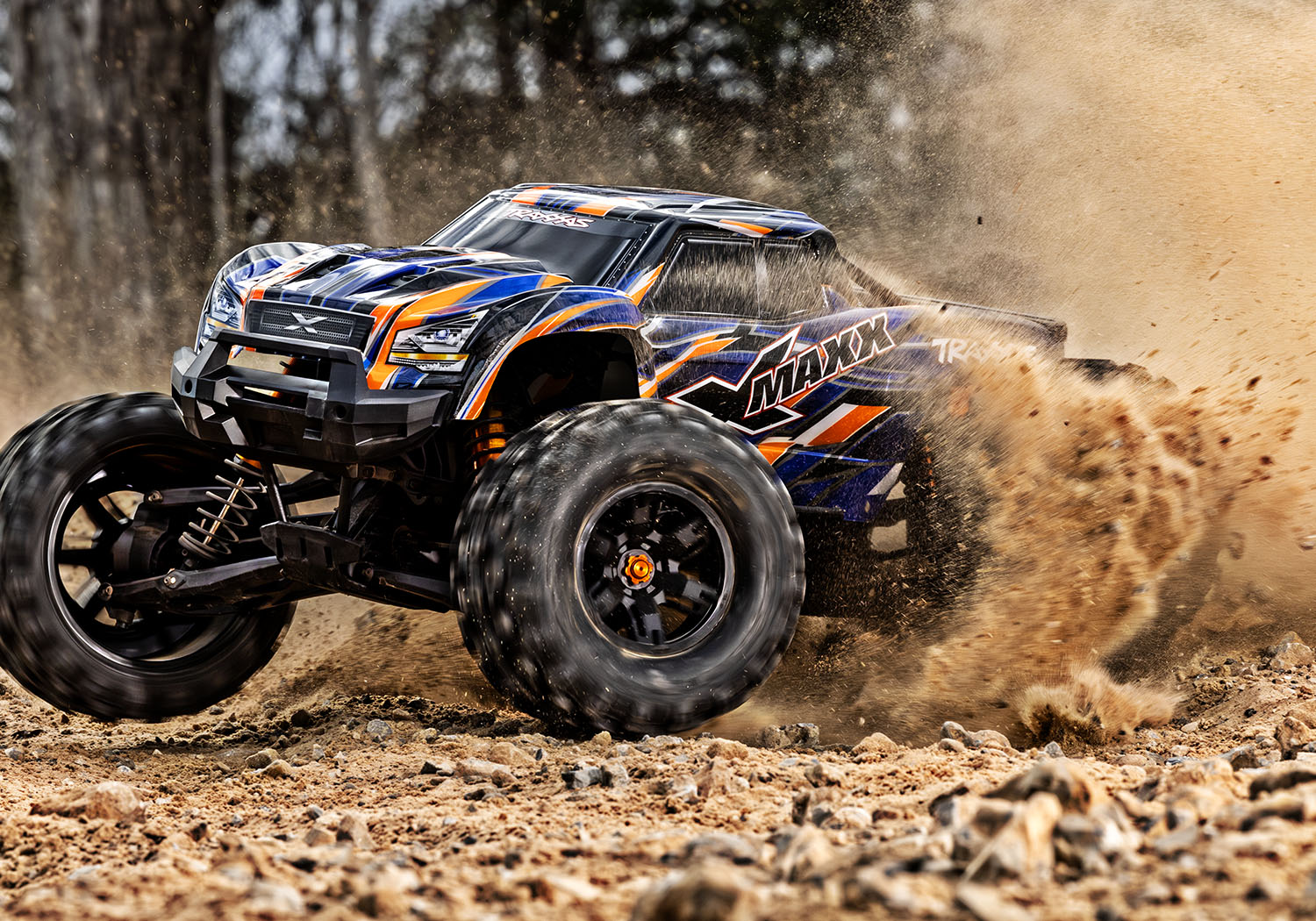 Traxxas X-Maxx 4WD 8S Belted Brushless Monster Truck RTR TSM 30+ Volts 1/5 Orange