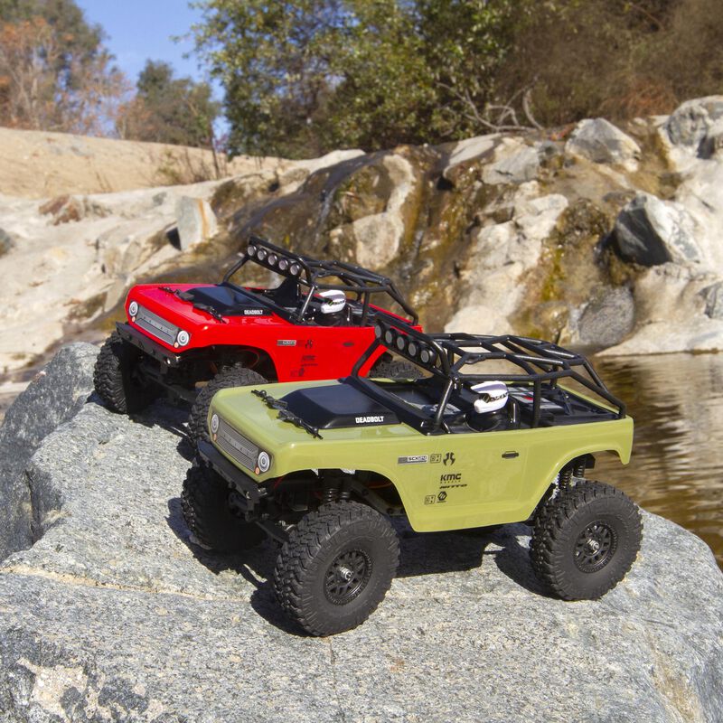 Axial SCX24 Deadbolt 4WD Brushed Rock Crawler RTR 1/24 Red