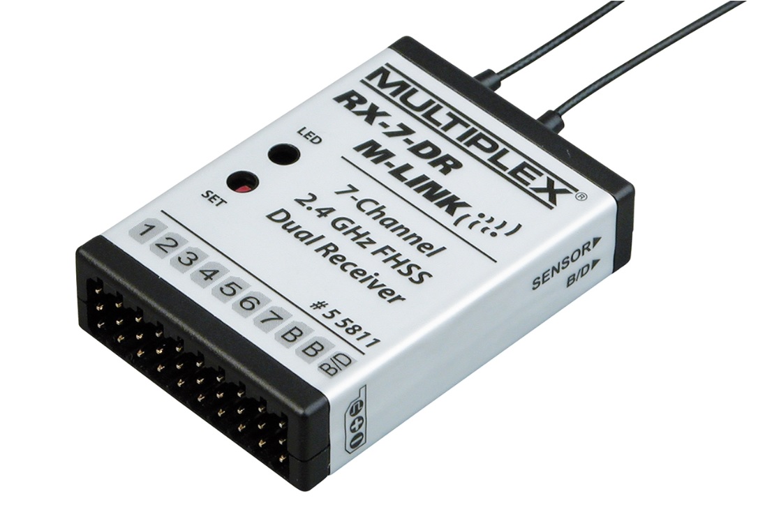 Multiplex RX-7-DR M-LINK 2.4GHz 7-kanaals Ontvanger