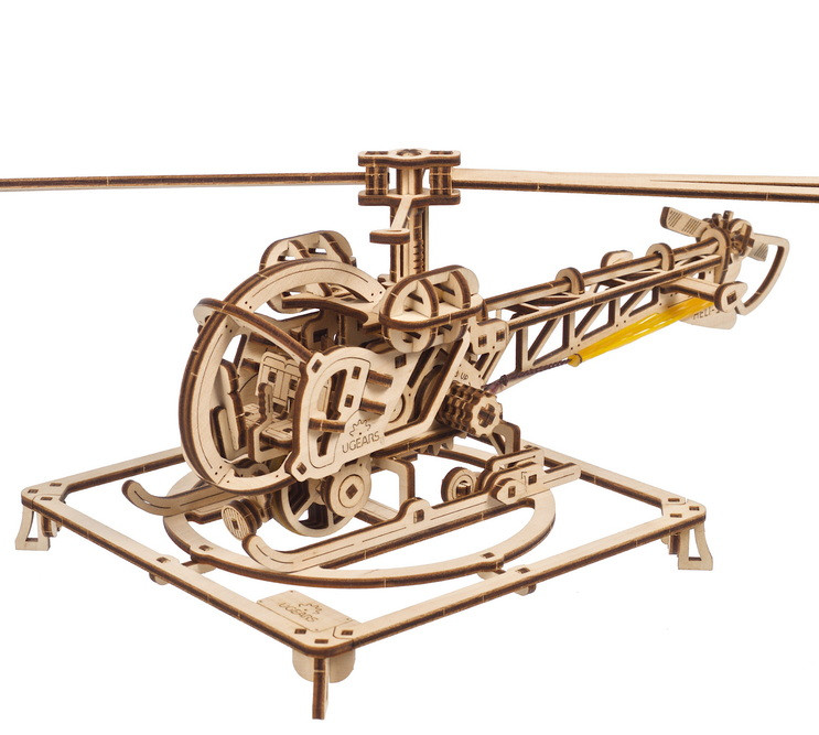 U-Gears  SMART Mini Helikopter mechanisch houten bouwpakket