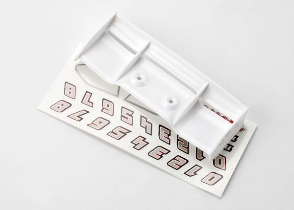 Traxxas Wing 1/16 E-Revo (white)/ decal sheet