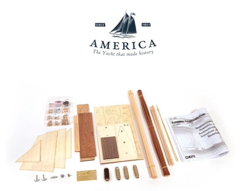 Occre America 1851 Yacht America’s Cup Houten Scheepsmodel 1/75