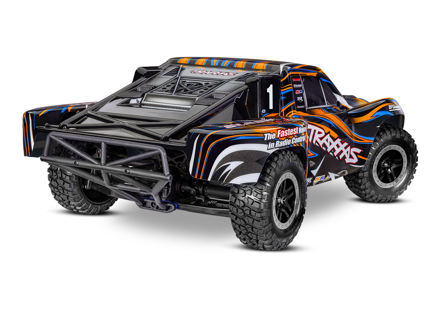 Traxxas Slash 4x4 VXL 2.4GHz TQi TSM RTR Short Course Truck Clipless HD ORANGE