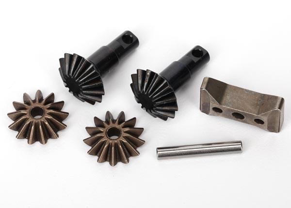 Traxxas Gear Set, Differential (output gears (2)/ spider gears (2)/ spider gear shaft, carrier support)