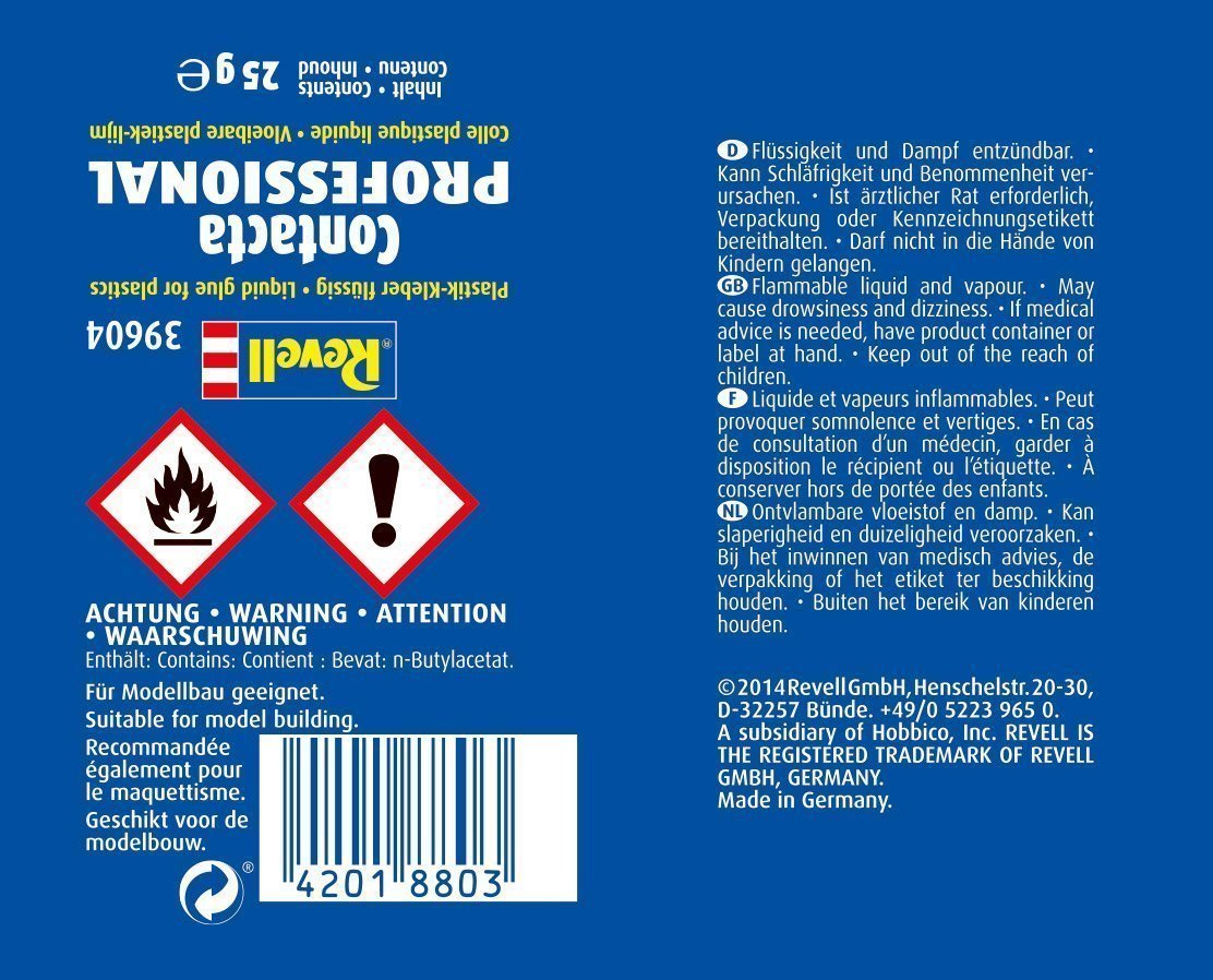 Revell Contacta Professional Vloeibare Plastic-Lijm