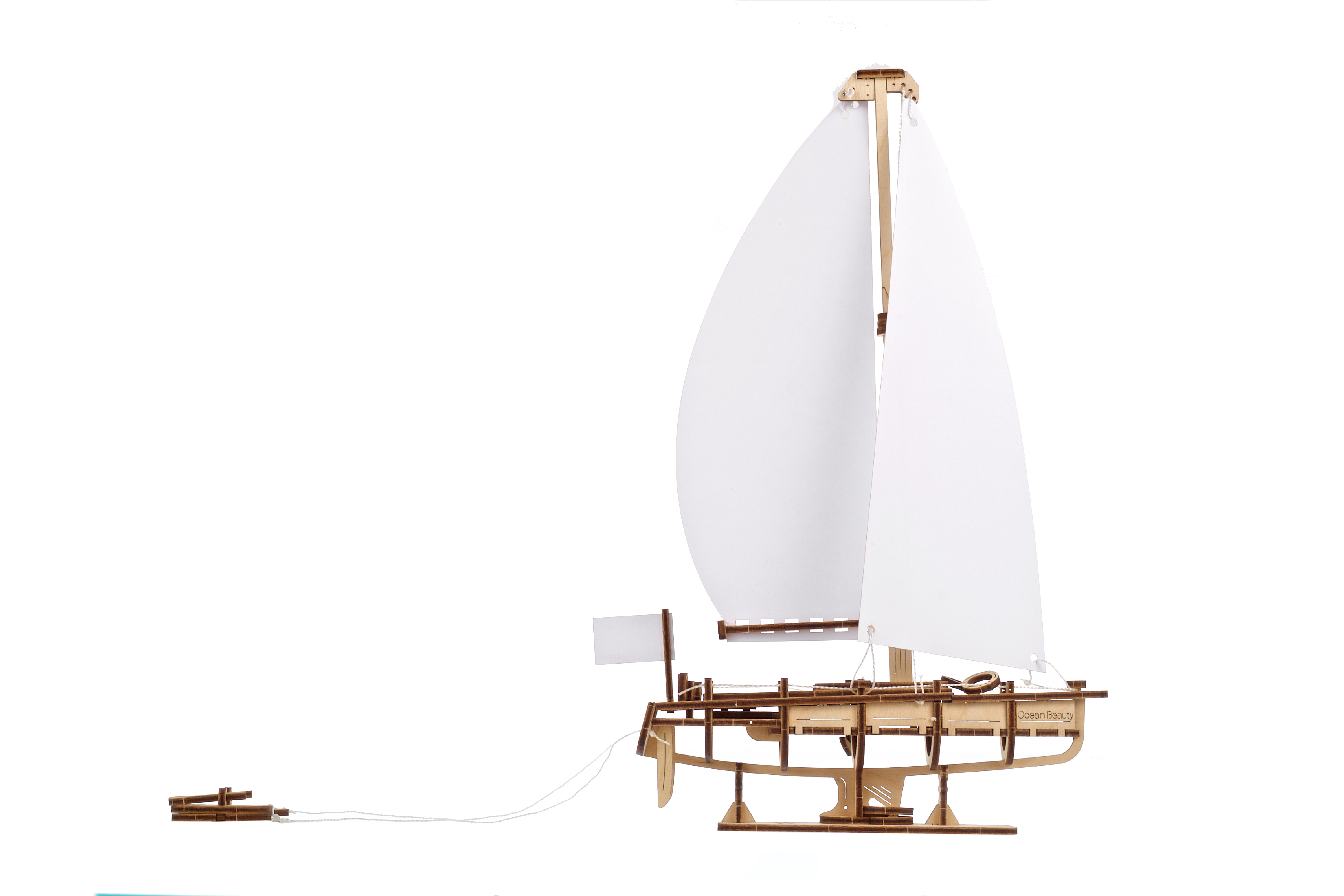U-Gears Oceaan Parel Yacht mechanisch houten bouwpakket