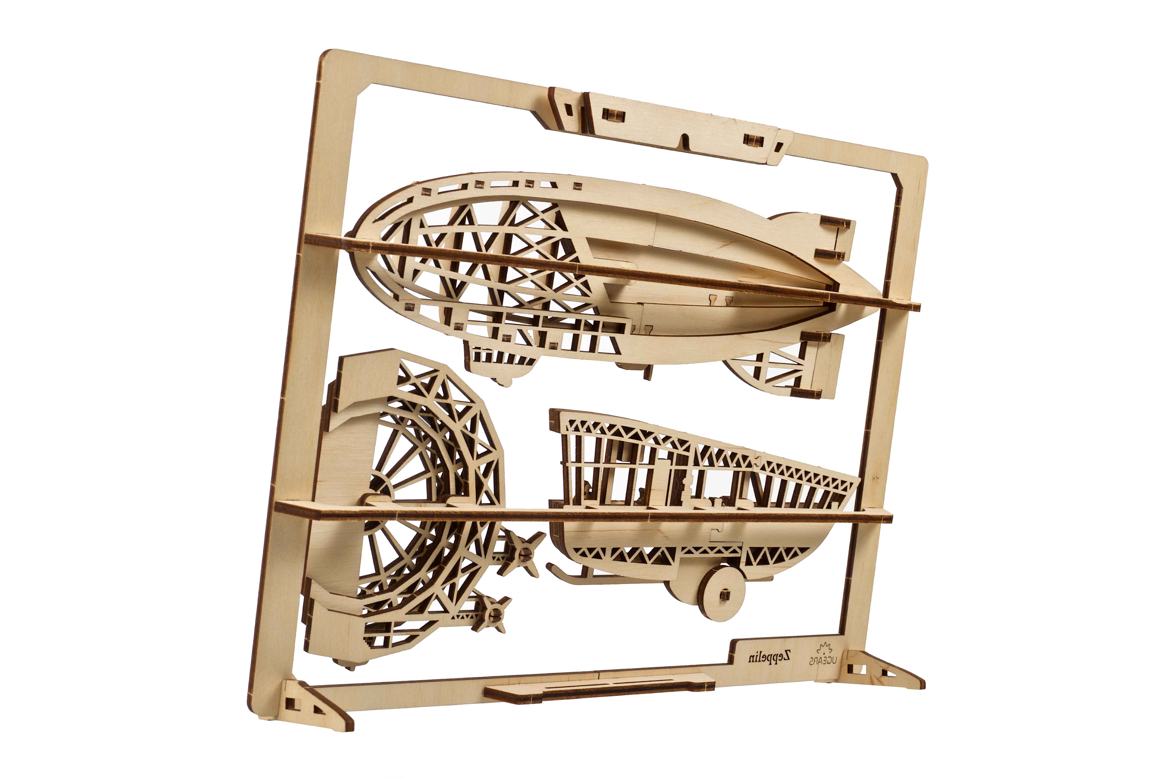 U-Gears 2.5D Puzzle Zeppelin mechanisch houten bouwpakket