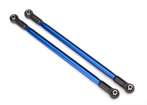 Traxxas Suspension link, rear (upper) (aluminum, blue-anodized) (10x206mm, center to center) (2) (assembled with hollow balls)
