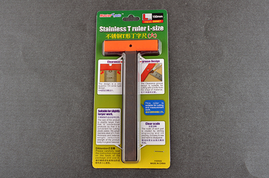 Master Tools Stainless T Ruler / Liniaal L-size 150 mm