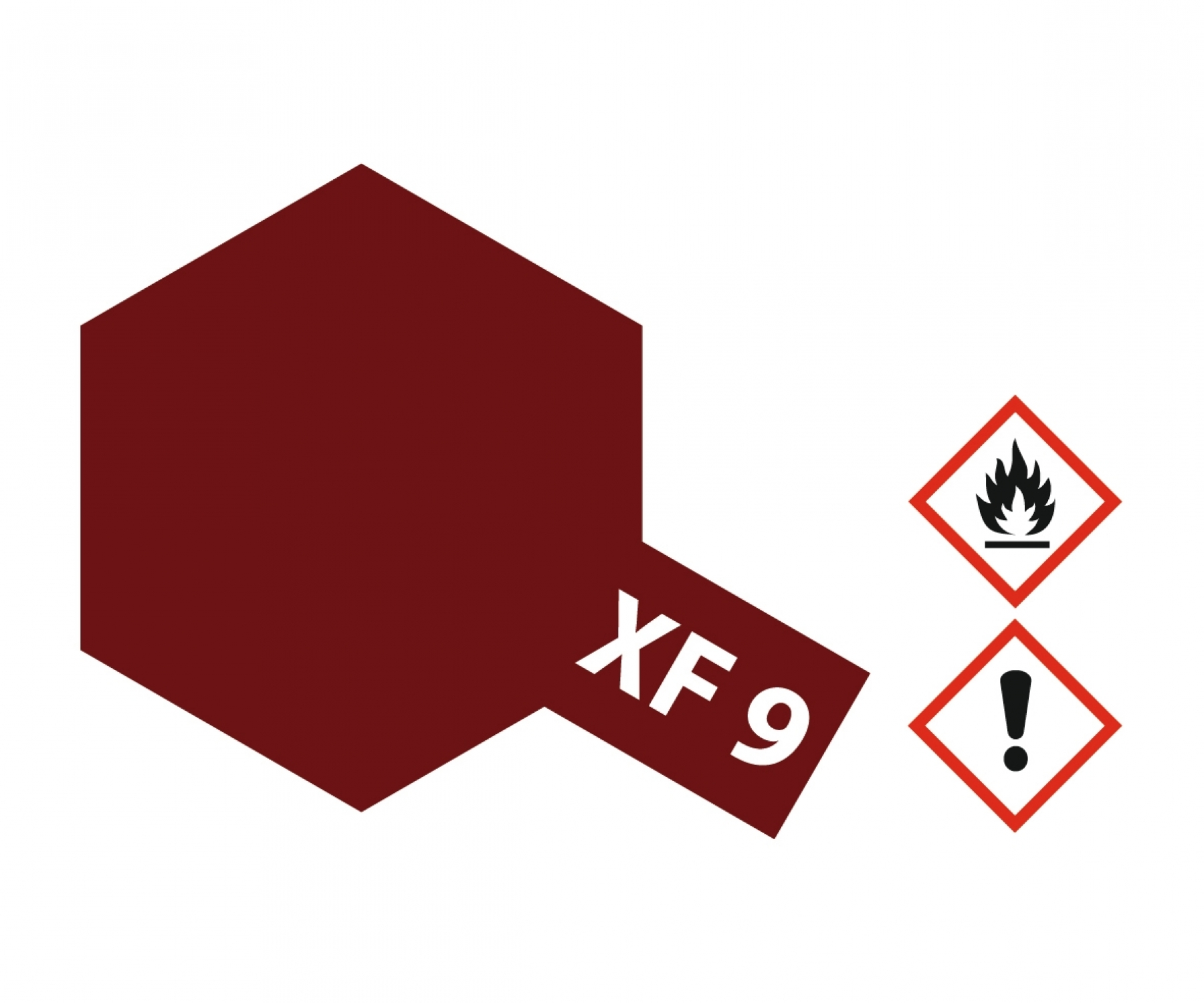 XF9 Potje Hull Red flat 23ml Tamiya