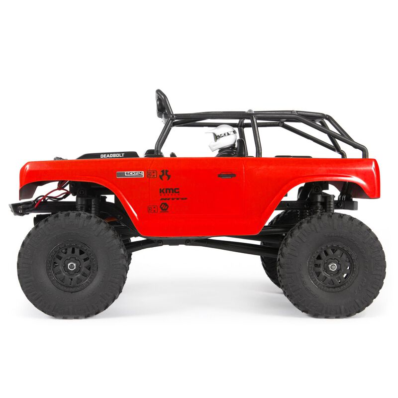 Axial SCX24 Deadbolt 4WD Brushed Rock Crawler RTR 1/24 Red