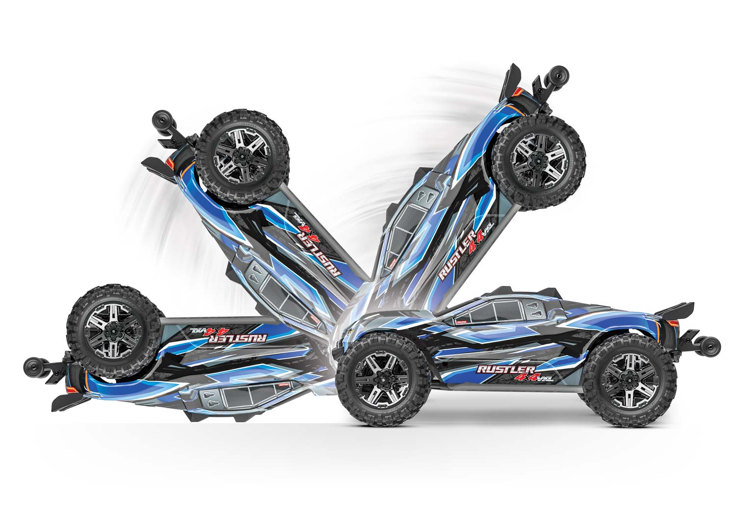 Traxxas Rustler 4X4 VXL HD TQi TSM 1/10 Scale High-Performance Brushless Stadium Truck Orange