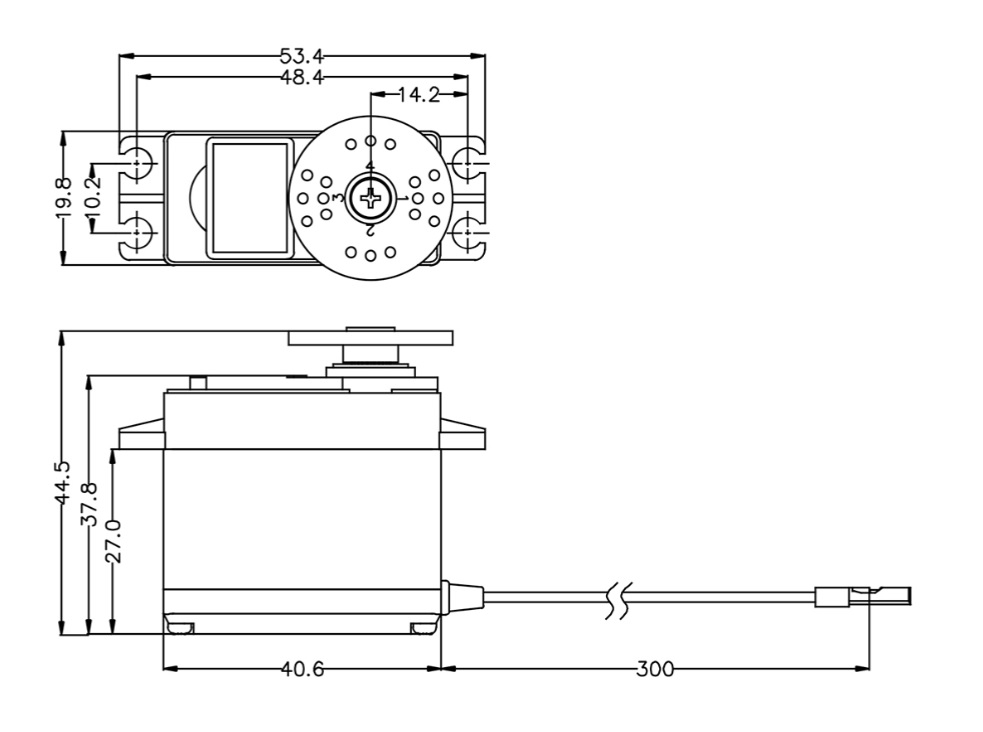 Hitec HSR-2645CRH Continuous Rotation Digital Robot Servo