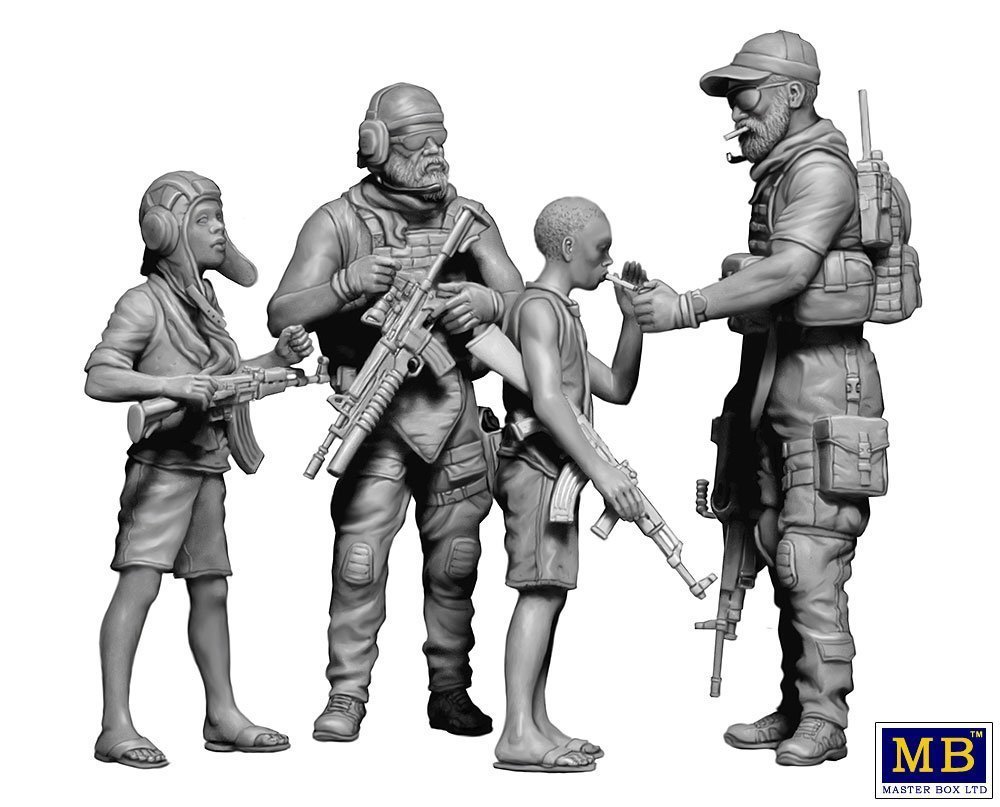 Master Box LTD Somewhere On Our Planet - Sharing A Smoke 1/35