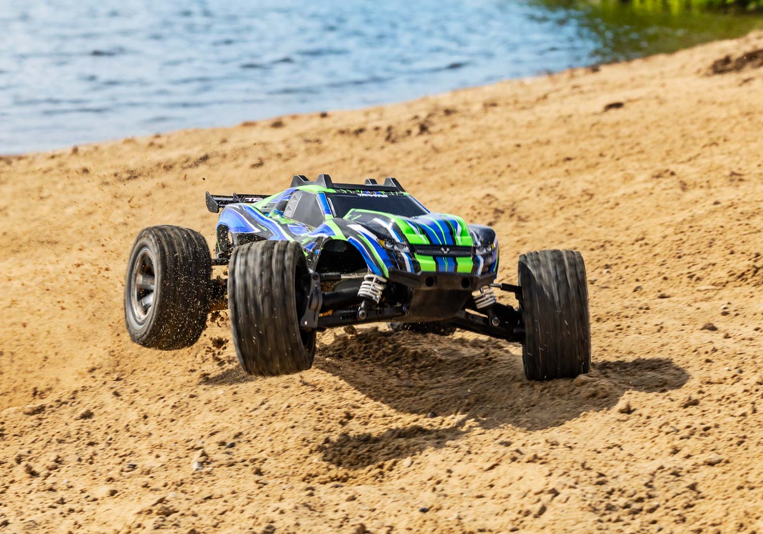 Traxxas Rustler 4X4 VXL HD TQi TSM 1/10 Scale High-Performance Brushless Stadium Truck Green