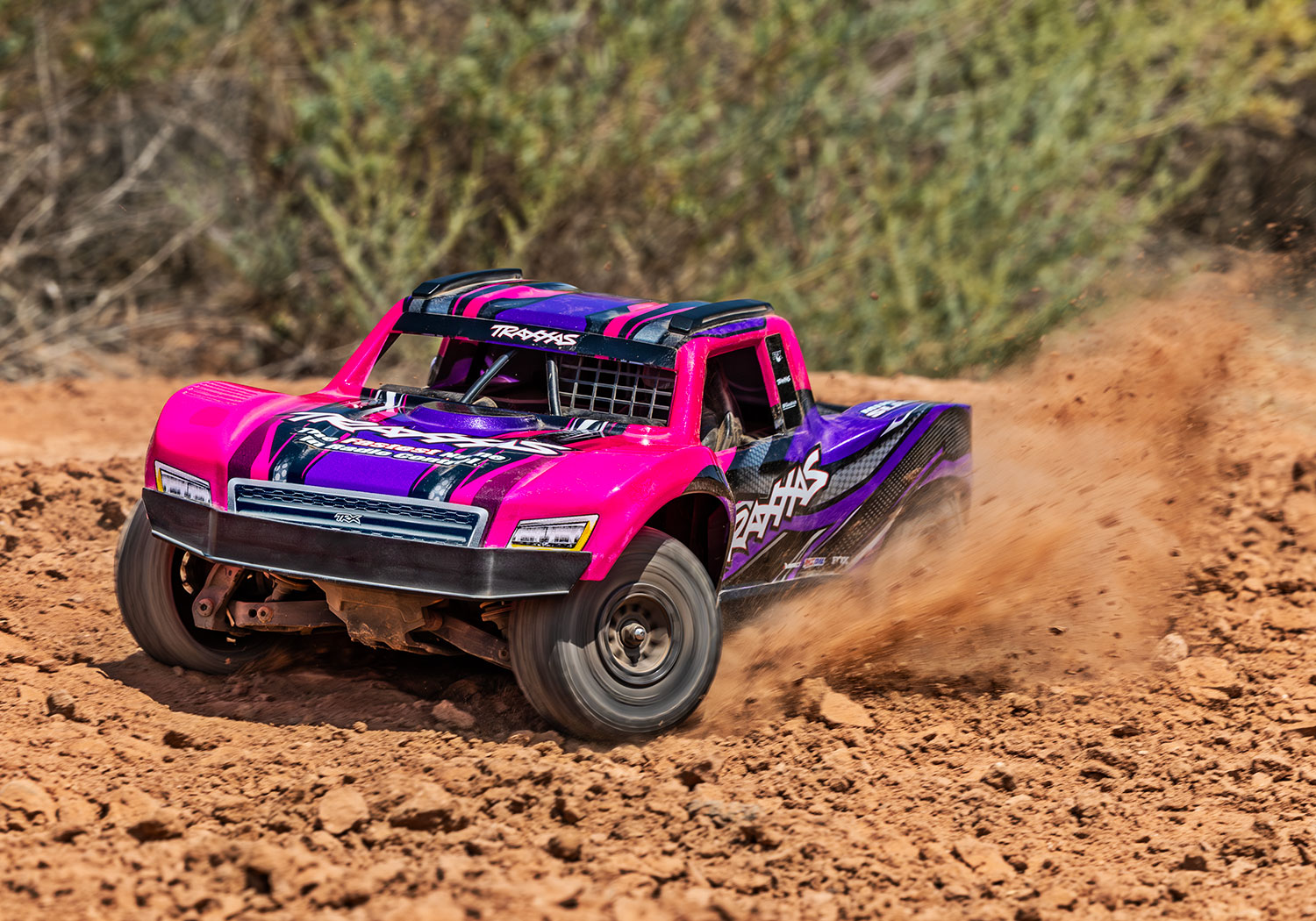 Traxxas Mini Slash BL-2s TQ 4X4 RTR Brushless Short Course Truck 1/16 Pink