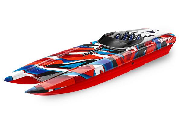 Traxxas DCB M41 Catamaran Race Boat TQi TSM RED/BLUE