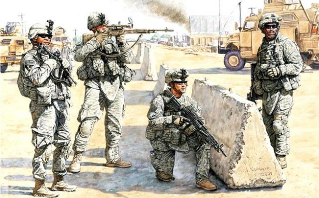 Master Box LTD US Check Point in Iraq 1/35