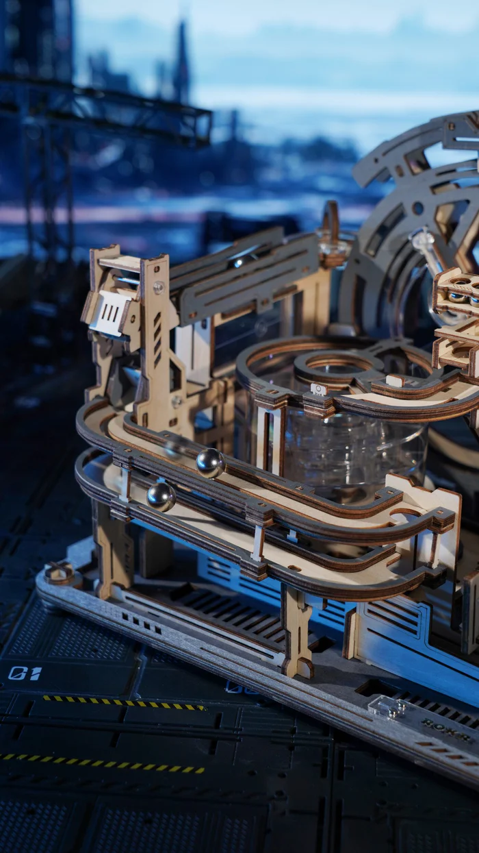 Robotime Marble Spaceport Knikkerbaan