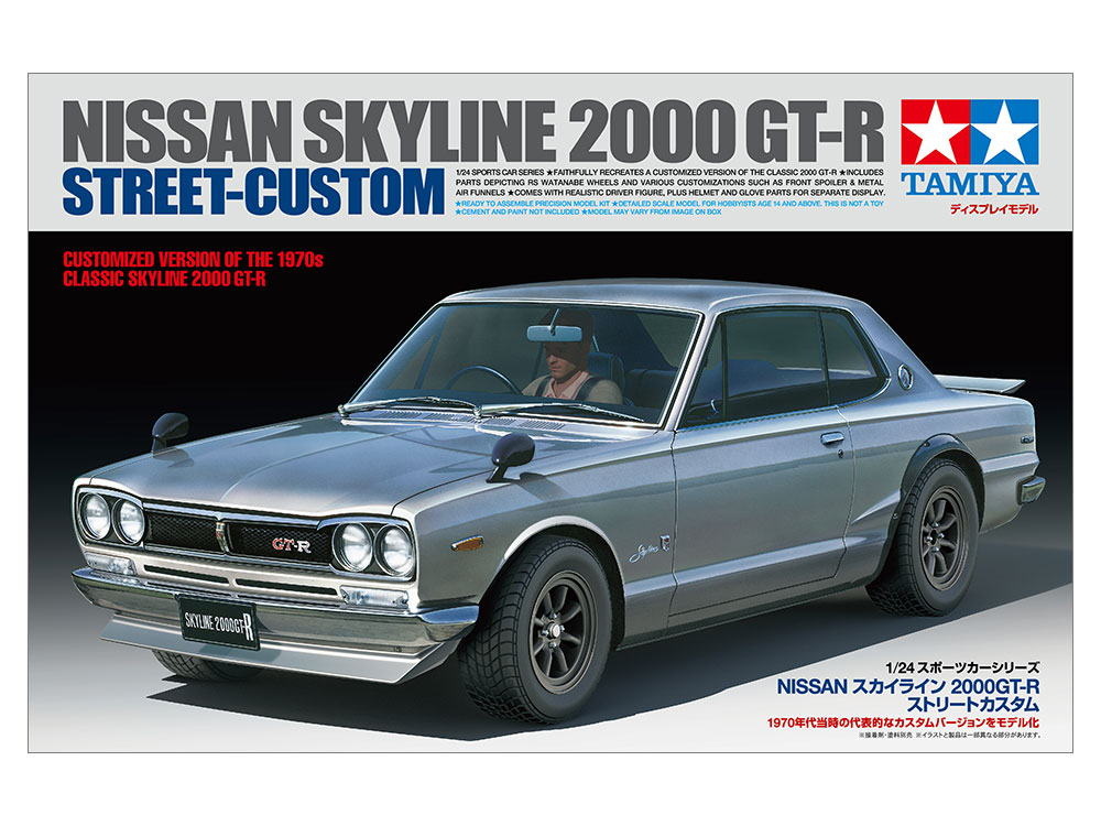 Tamiya Nissan Skyline 2000 GT-R Street-Custom 1/24