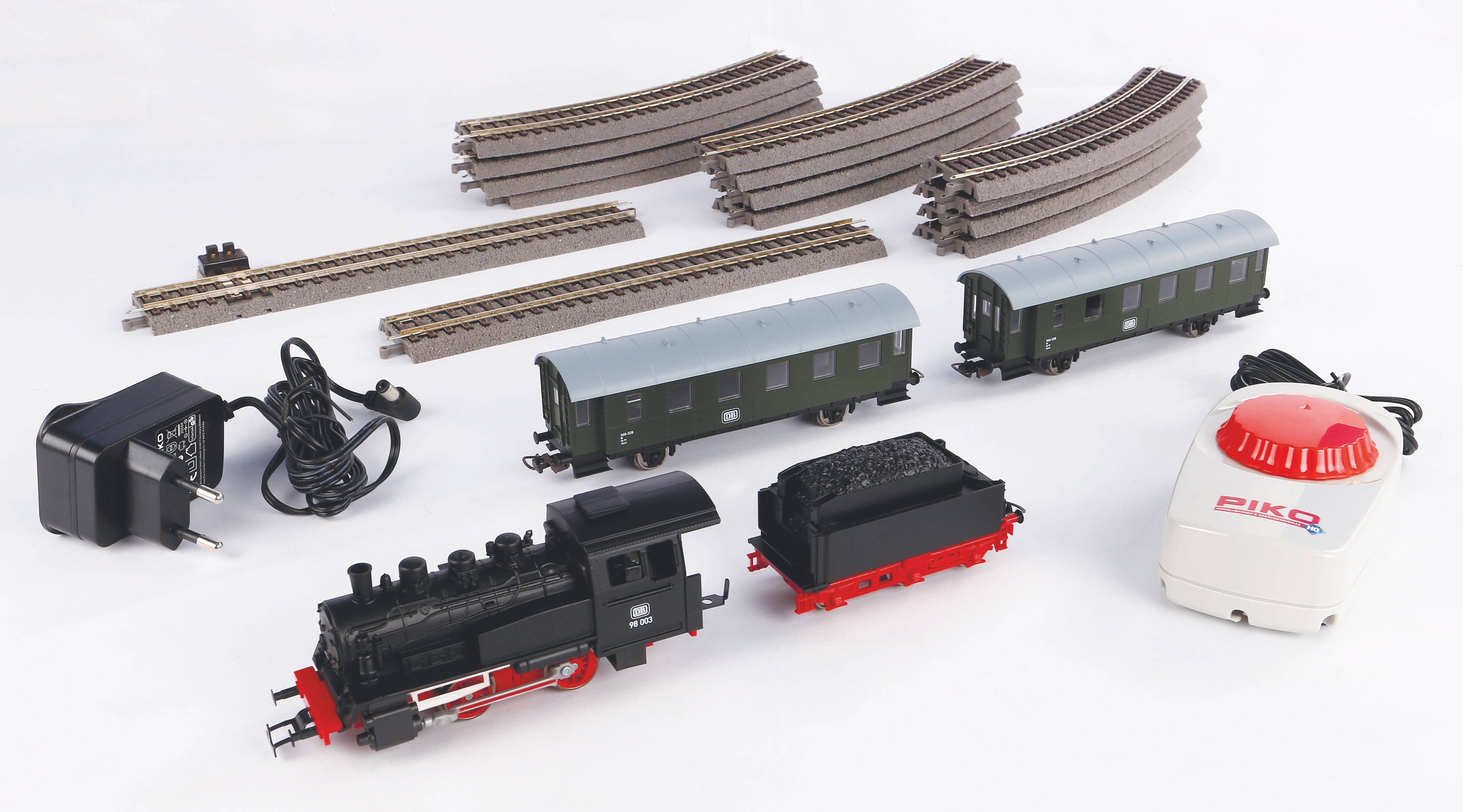 Piko Startset DB Passagierstrein en Stoomlocomotief H0