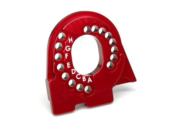 Traxxas Motor mount plate TRX-4 6061-T6 alumininum (red-anodized)