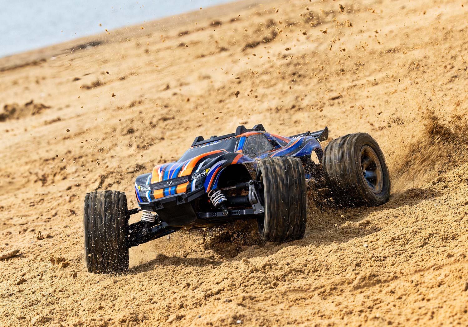 Traxxas Rustler 4X4 VXL HD TQi TSM 1/10 Scale High-Performance Brushless Stadium Truck Orange