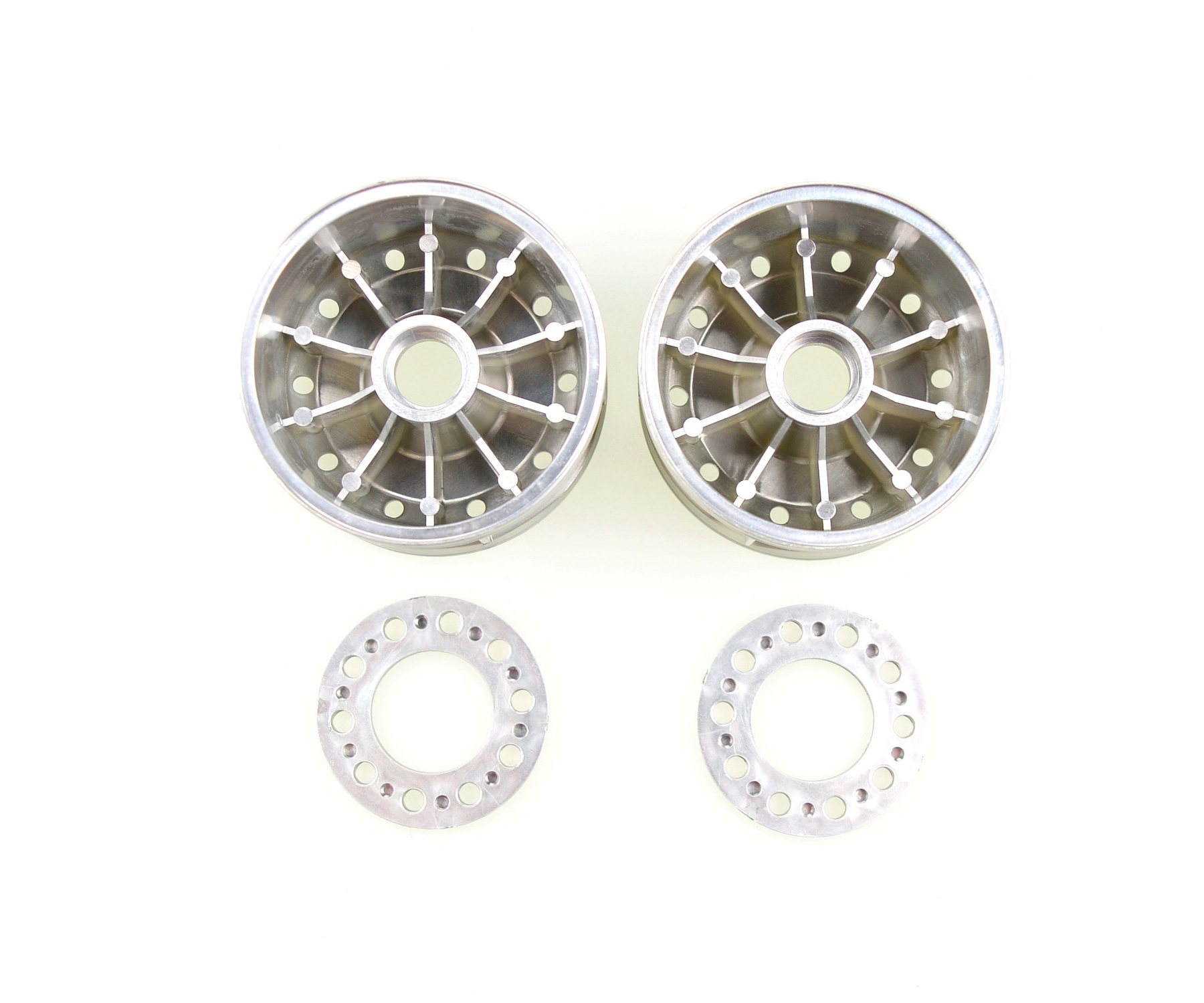 Tamiya Metal-Plated Wheels 30mm width Matte Finish (2)