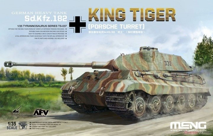 MENG German Heavy Tank Sd.Kfz.182 King Tiger (Porsche Turret) 1/35