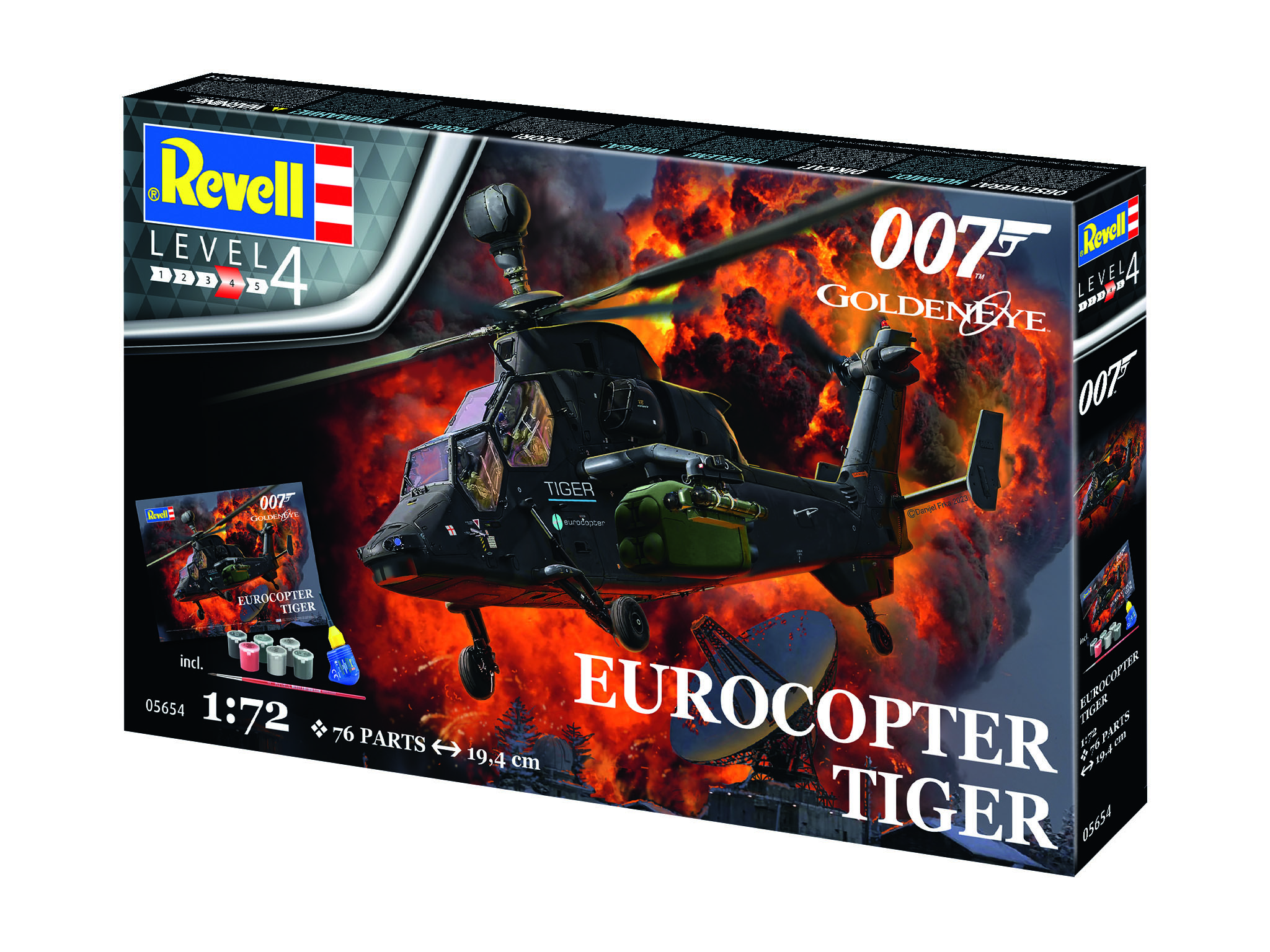 Revell Geschenkset Eurocopter Tiger (James Bond 007) "GoldenEye" 1/72