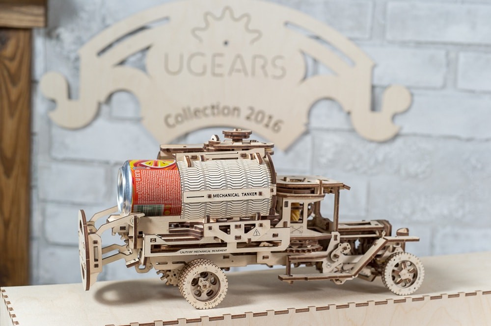 U-Gears Tanker mechanisch houten bouwpakket