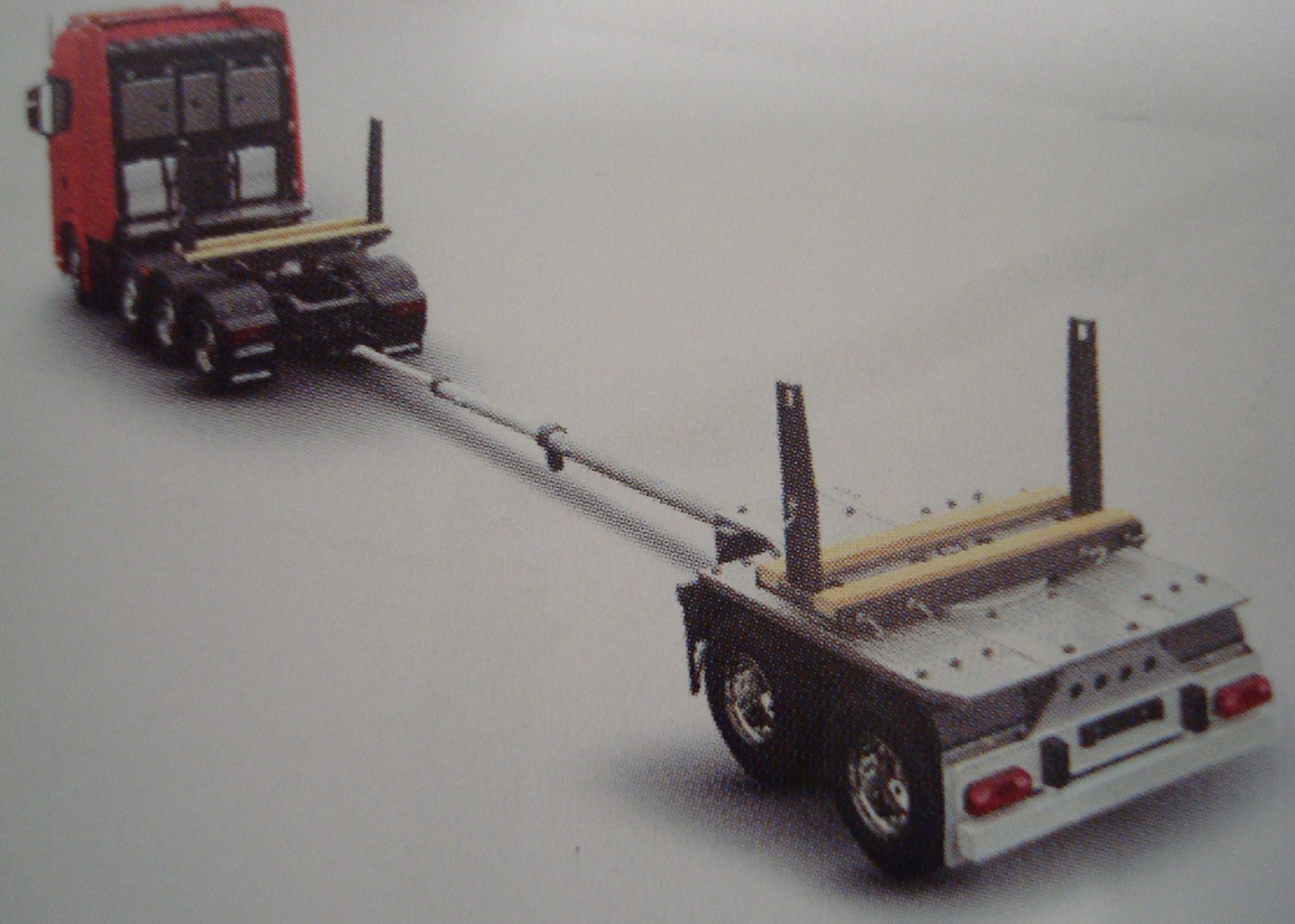 Carson Ombouwset voor verlenging van de Tamiya Pole Trailer 1/14