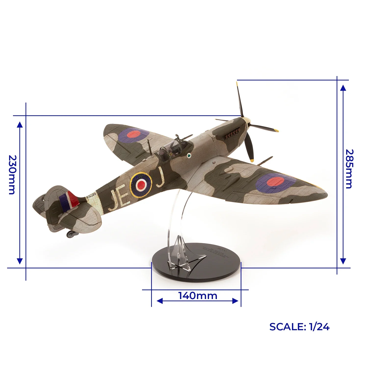 Occre Supermarine Spitfire Mk IXc EN398 Aircraft Model – World War II – 1/24