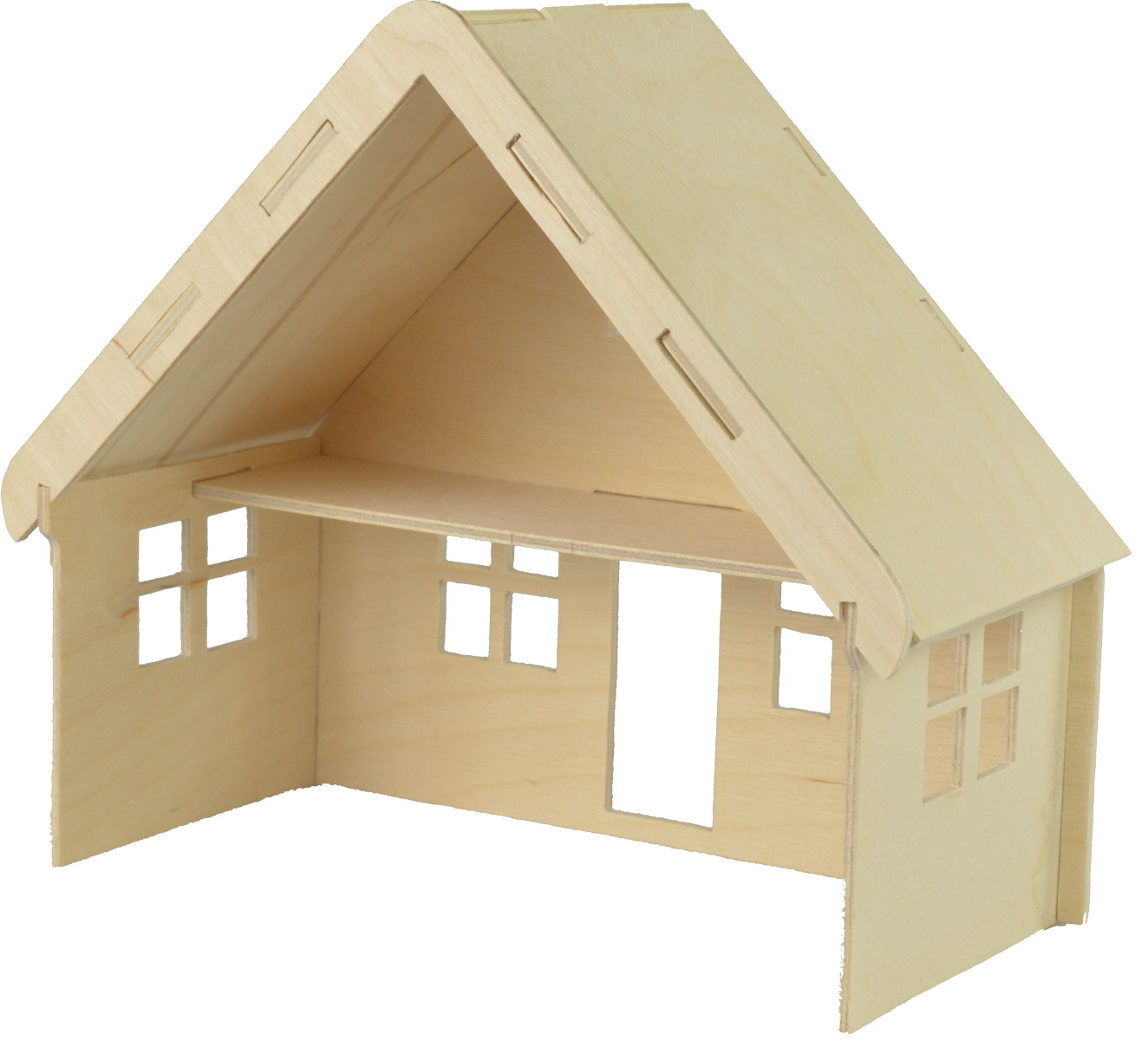 Pebaro Houten Bouwset Poppenhuis