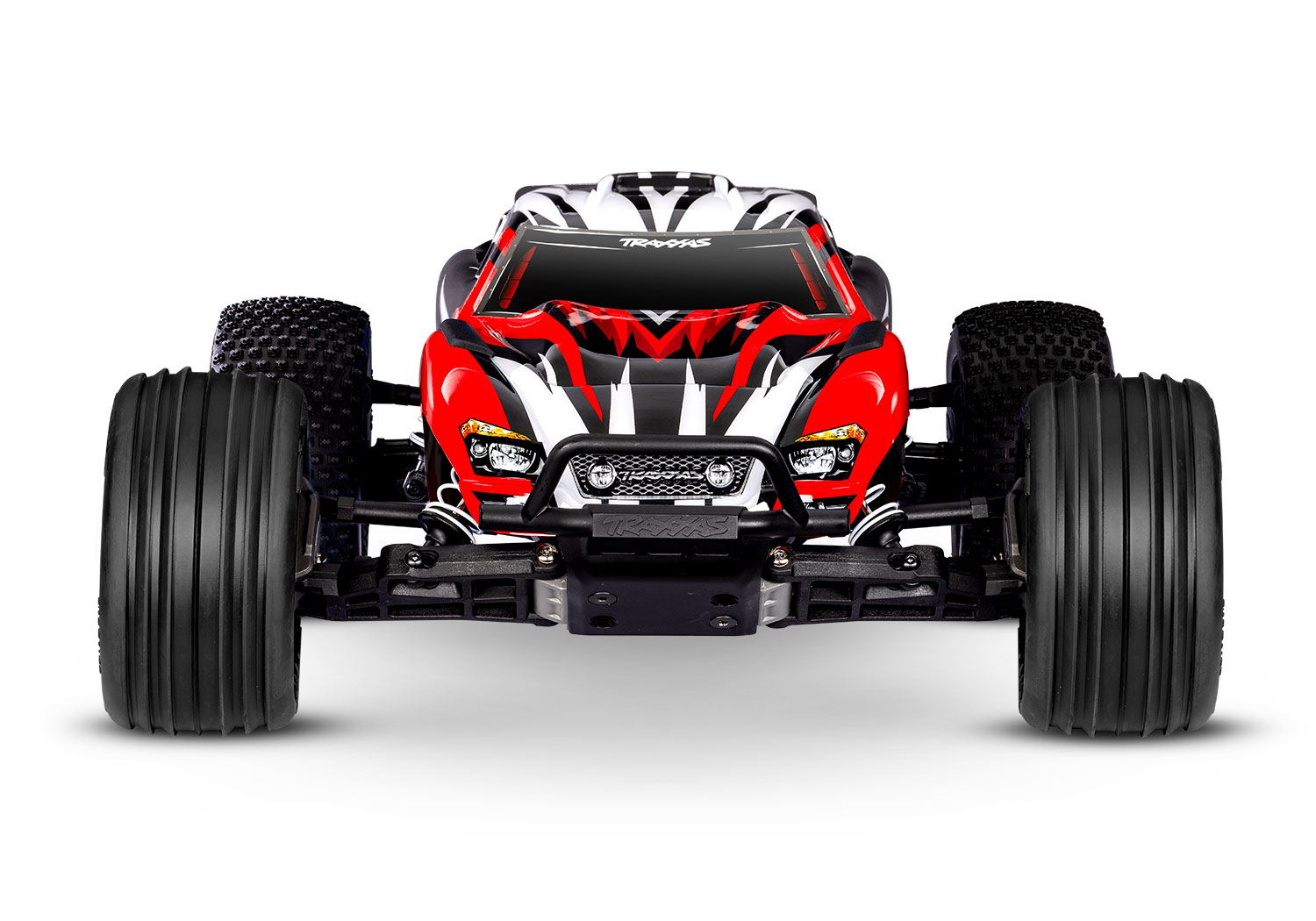 Traxxas Rustler 2WD Brushed with Battery & USB-C Charger Red X
