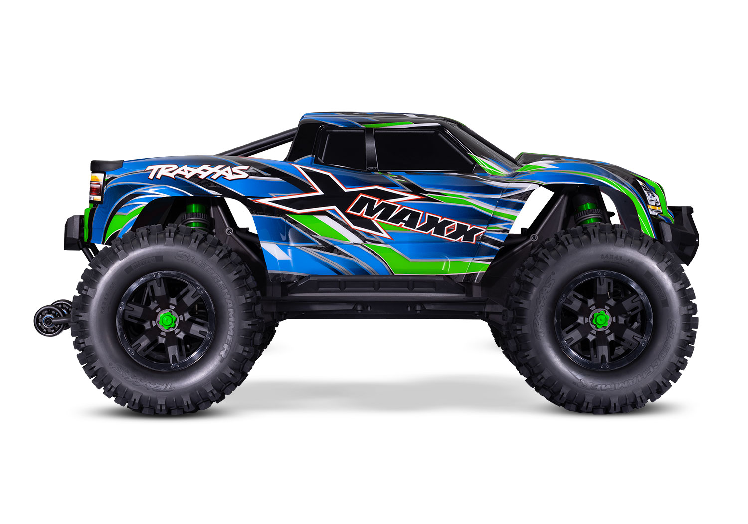 Traxxas X-Maxx 4WD 8S Belted Brushless Monster Truck RTR TSM 30+ Volts 1/5 Green