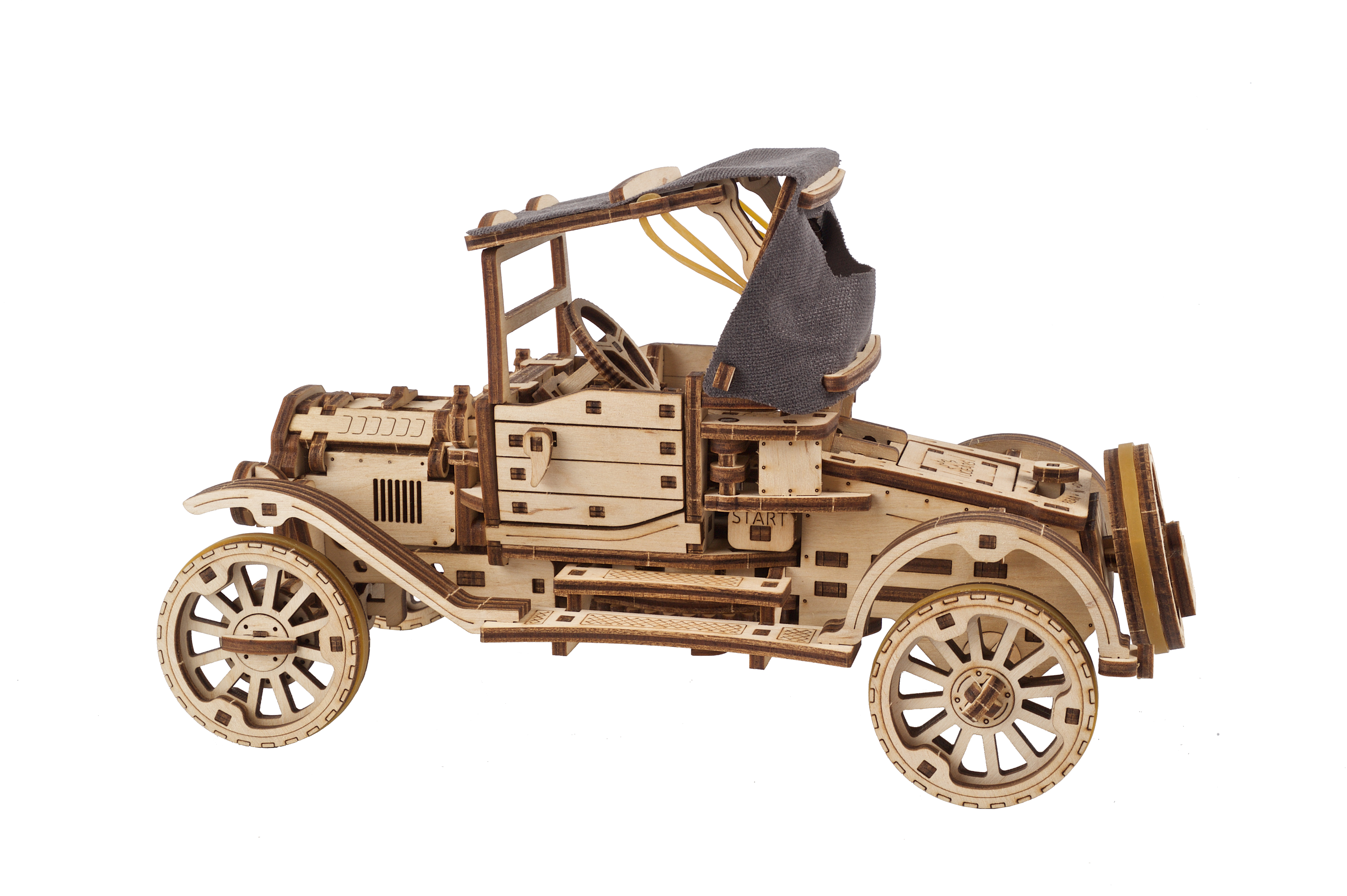 U-Gears Retro Auto UGR-T mechanisch houten bouwpakket
