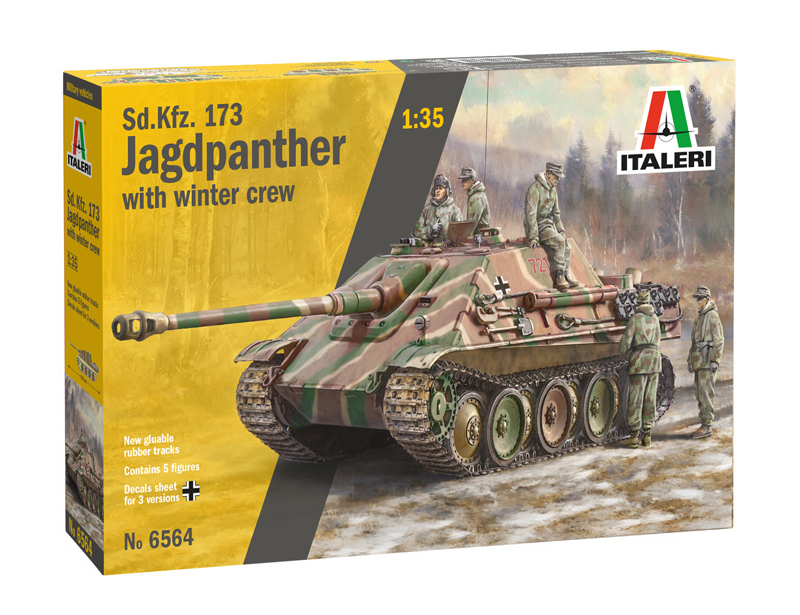 Italeri Sd.Kfz.173 JAGDPANTHER with Winter Crew 1/35