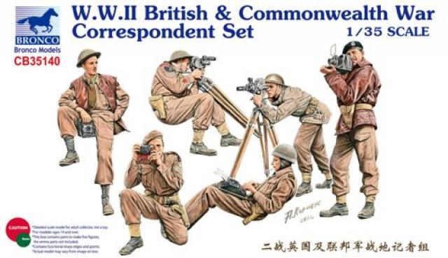 Bronco WWII British & Commonwealth War Correspondent Set 1/35