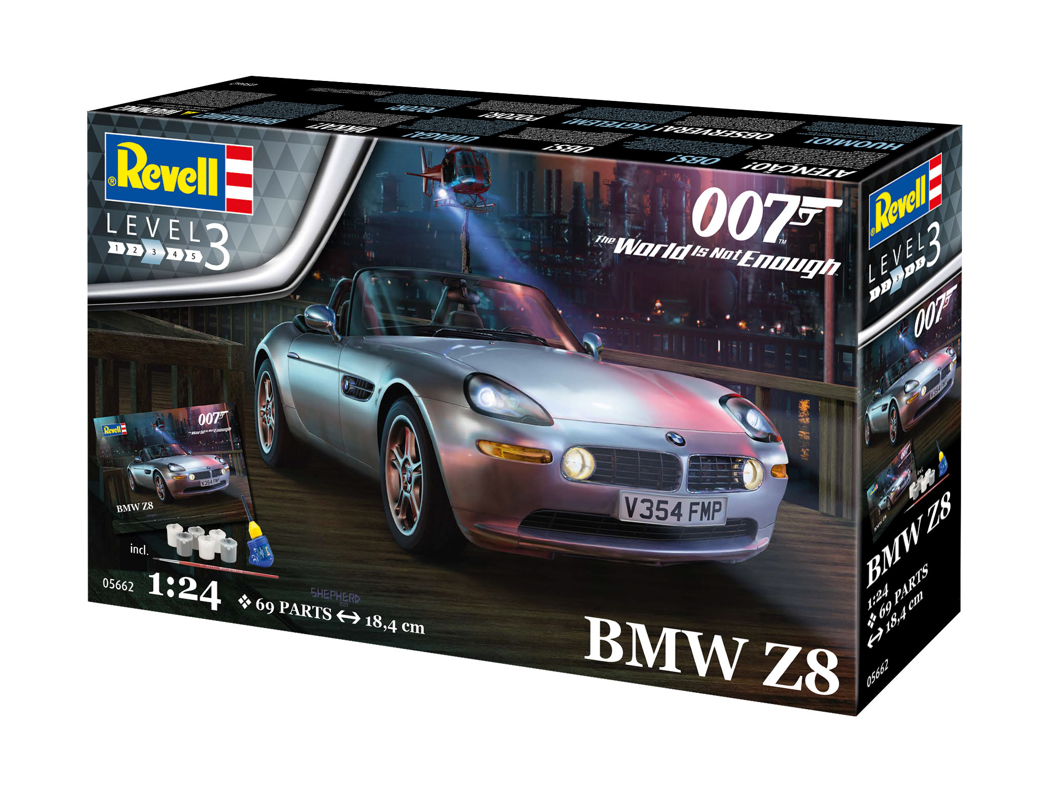 Revell Geschenkset BMW Z8 (James Bond 007) "The World Is Not Enough" 1/24